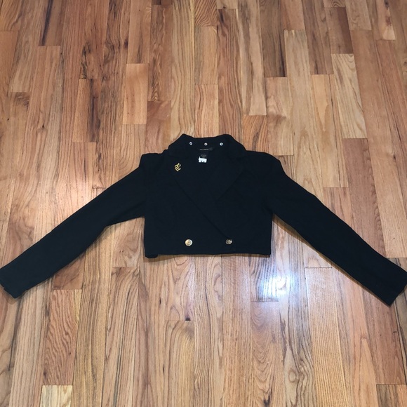 ROCAWEAR Y2K VINTAGE black denim suit Pantsuit  Denim Set Jacket L  / Jeans 7 - Picture 4 of 17